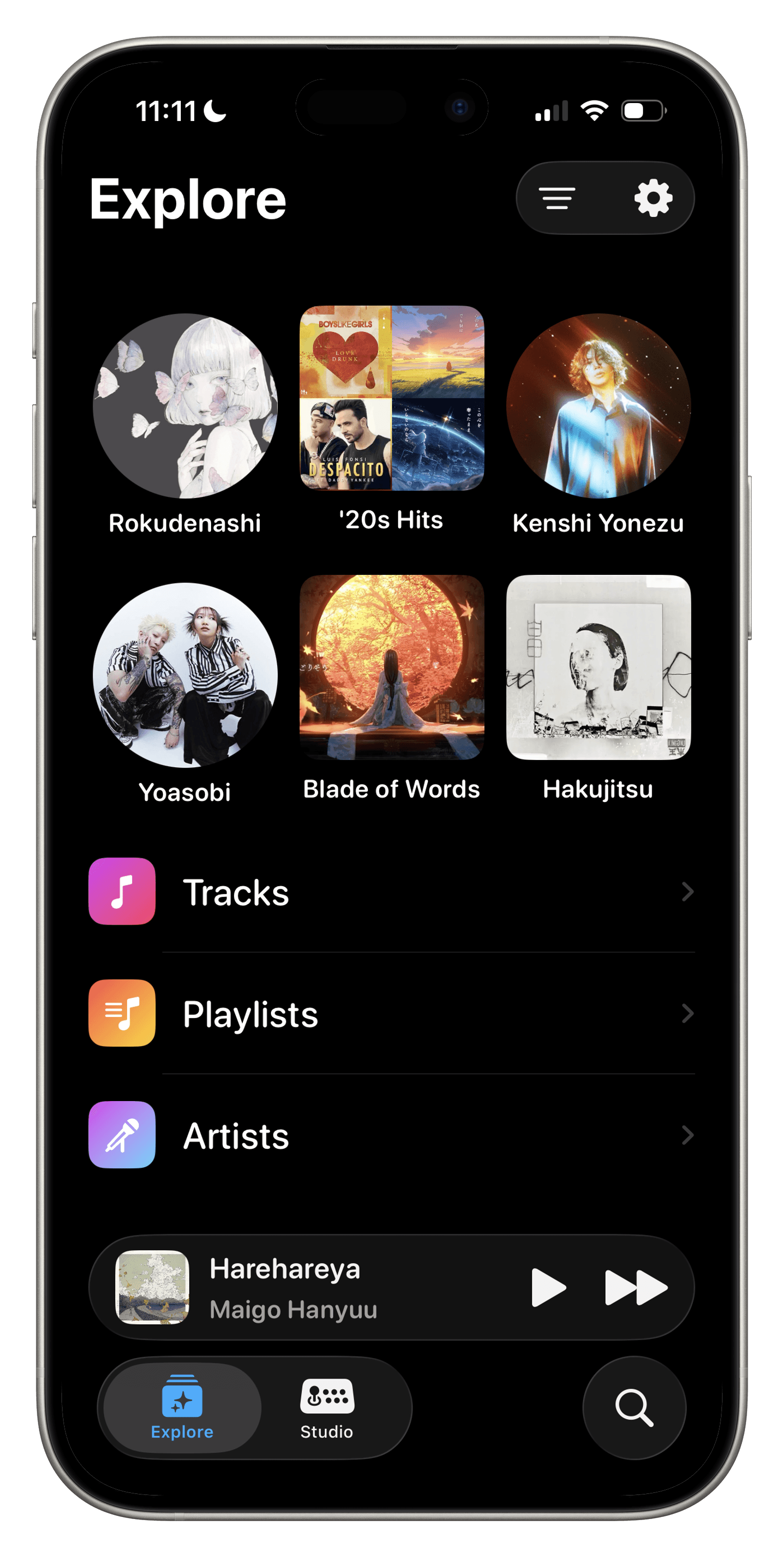 Tuneo app screenshot 1
