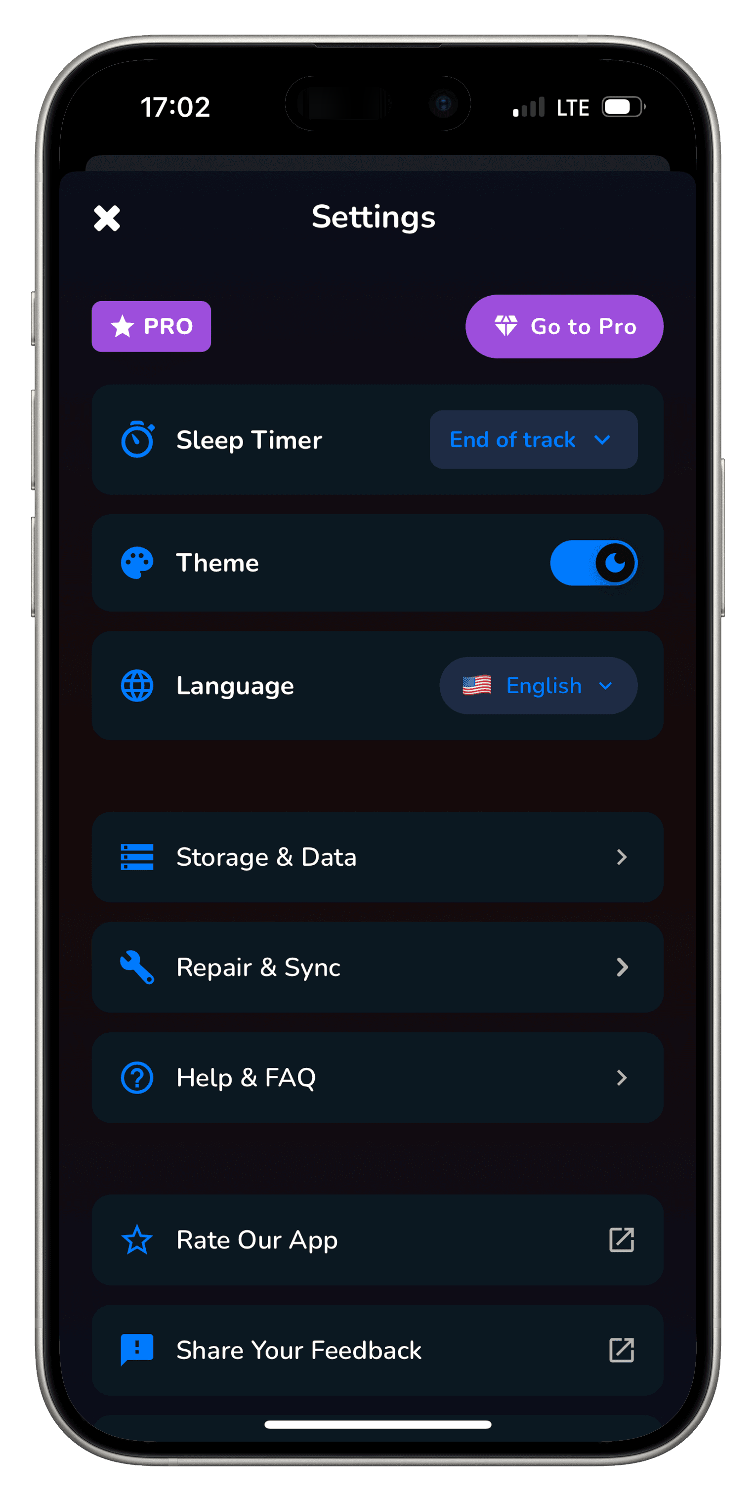 Tuneo app screenshot 8
